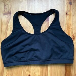 Shambhala sport bra black racerback mesh